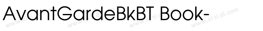 AvantGardeBkBT Book字体转换